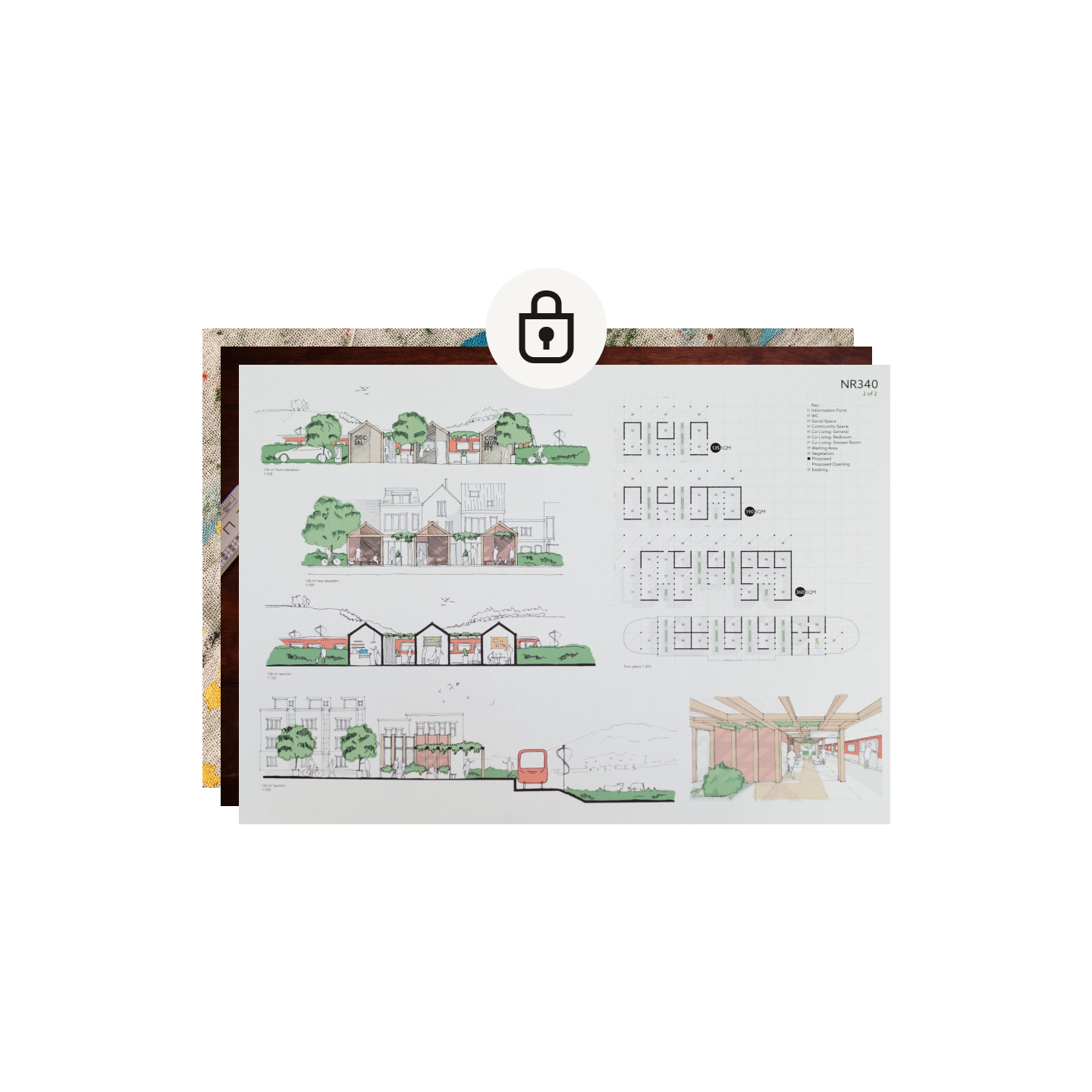 Architectural images are securely saved in Dropbox