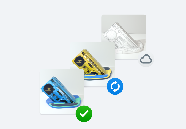 A file being backed up to the cloud